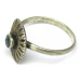 AutorskeSperky.com - Stříbrný prsten se smaragdem - S3520