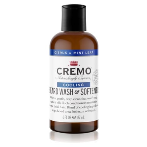 Cremo 2 in 1 Beard Wash & Softener šampon na vousy pro muže Citrus & Mint Leaf 177 ml