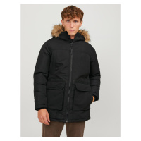 Černá pánská zimní parka Jack & Jones Wing