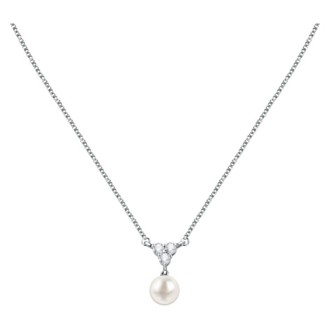 Morellato Půvabný stříbrný náhrdelník s perlou Perla SAER50