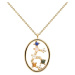 PDPAOLA Originální pozlacený náhrdelník Panna VIRGO CO01-349-U (řetízek, přívěsek)