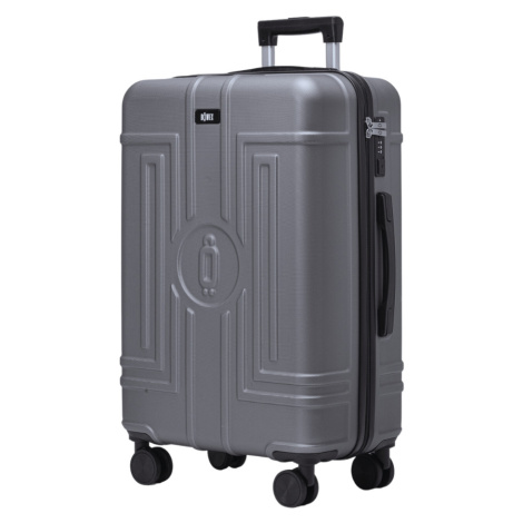 Střední univerzální cestovní kufr s TSA zámkem ROWEX Casolver Barva: Šedočerná