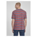 Yarn Dyed Oversized Board Stripe Tee - burnedred/vintageblue