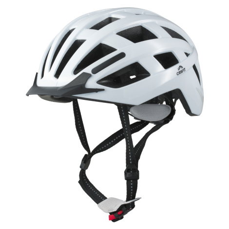 Crivit Dámská / Pánská cyklistická helma s koncovým světlem (bílá)