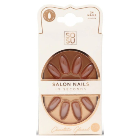 SOSU Cosmetics Umělé nehty Chocolate (Salon Nails) 24 ks