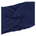 Pohodlná pletená čelenka Elefo, tmavě modrá