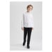 DEFACTO Boy's 23 April Children's Day Black Straight Leg Gabardine Trousers