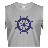 Pánské tričko pro zadáky s kormidlem - tričko na vodu pro kapitána lodi