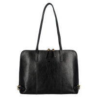 Elegantní dámská kožená business taška Katana Abrako, černá