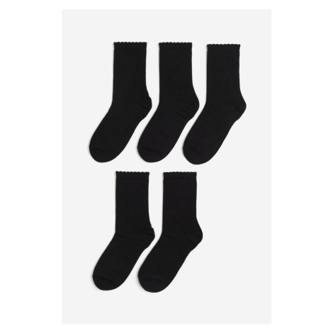H & M - Ponožky 5 párů - černá H&M