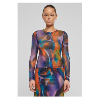 Urban Classics / Ladies AOP Mesh Longsleeve multicolorreflection