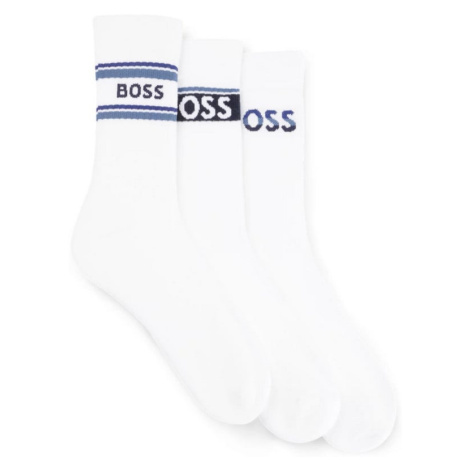 3PACK ponožky Hugo Boss bílé