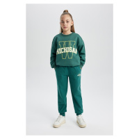 DEFACTO Girls' Printed Jogger Sweatpants