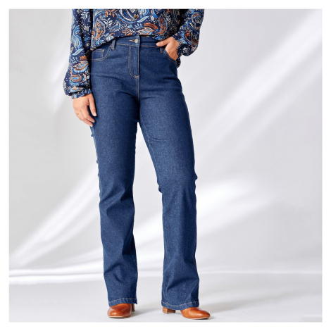 Blancheporte Bootcut džíny s 5 kapsami, strečové tmavě modrá