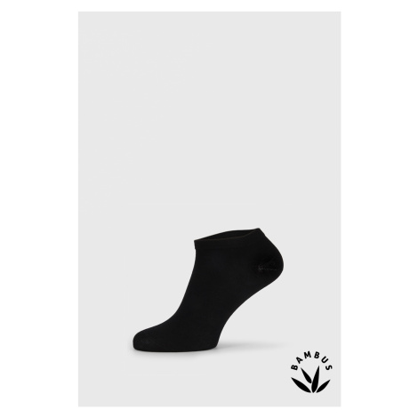 Černé bambusové ponožky nízké