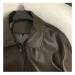 Dámská kožená bunda s límečkem