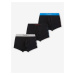 Sada tří pánských boxerek v černé barvě s nápisem Pepe Jeans Martial - Pánské