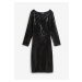 Bonprix BPC SELECTION šaty s pajetkami Barva: Černá, Mezinárodní