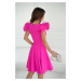 Neonově růžové krátké šaty Becky