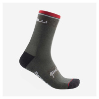 CASTELLI Cyklistické ponožky klasické - QUINDICI SOFT MERINO - zelená