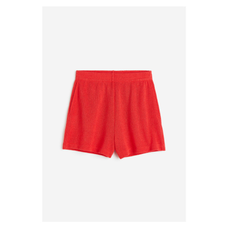 H & M - Žerzejové šortky - červená H&M