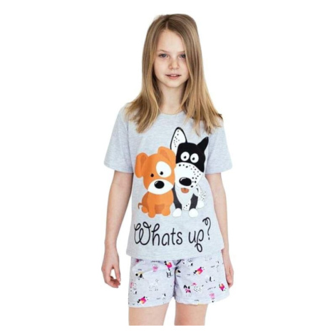 Dívčí pyžamo Pets šedé