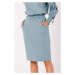 Mikinová sukně s kapsami a elastickým pasem M728