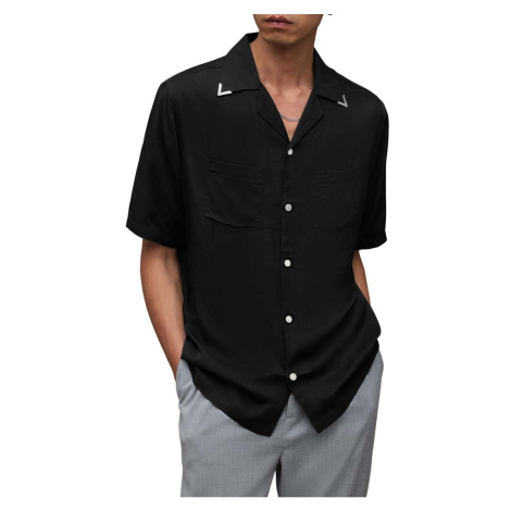 Košile AllSaints Runaway černá barva