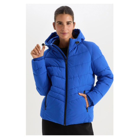 DEFACTO Fit Water Repellent Puffer Jacket Hooded Zippered Pocket