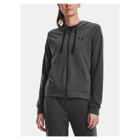 Under Armour Mikina Rival Terry FZ Hoodie-GRY - Dámské