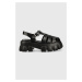 Sandály Steve Madden Echo dámské, černá barva, na platformě, SM11002537