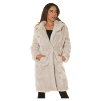Sexy zimní kabát z umělé kožešiny