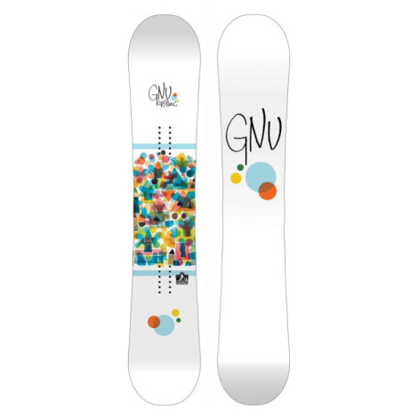 SNOWBOARD GNU B NICE WMS - bílá - 538525