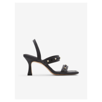 Černé dámské sandály na podpatku ALDO Louella