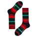 Color stripes vysoké ponožky 0508 vícebarevná