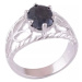 AutorskeSperky.com - Stříbrný prsten se safírem - S1883
