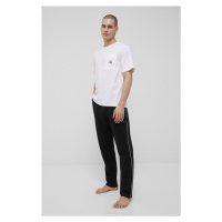 Pyžamo Karl Lagerfeld černá barva, s aplikací