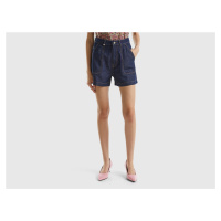 Benetton, Shorts In Chambray