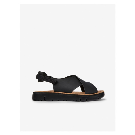 Černé dámské kožené sandály Camper - Dámské