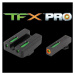 Mířidla TFX Pro Tritium / Fiber-Optic Truglo® - Glock® High Set PRO ORN – Černá