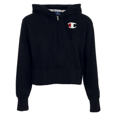 Champion Hooded Full Zip Sweatshirt Černá