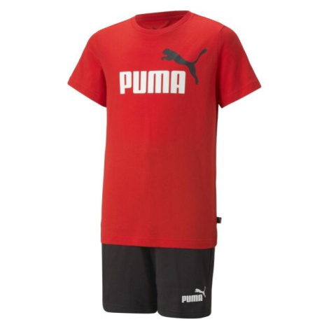 Puma SHORT JERSEY SET Dětská souprava, červená, velikost