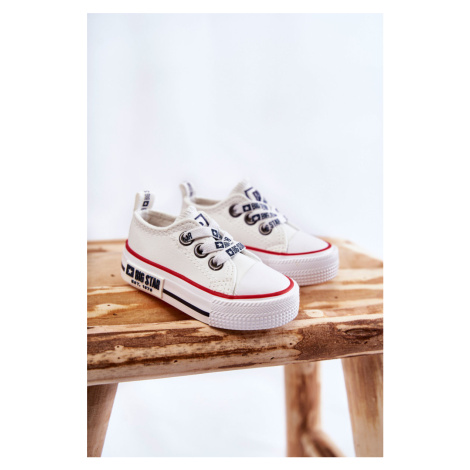 Dětské kožené tenisky BIG STAR KK374040 Bílé