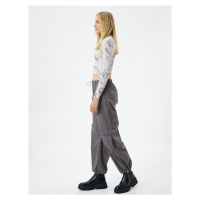 Koton Parachute Pants with Elastic Waist, Pocket Detailed with Stopper.