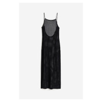 H & M - Plážové šaty háčkovaný vzhled - černá