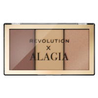 Revolution Konturovací paletka x Alagia (Face Like Alagia Highlight & Bronze Palette) 7,5 g