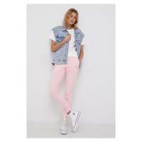 Kalhoty Ellesse dámské, růžová barva, melanžové, SGK13652-011