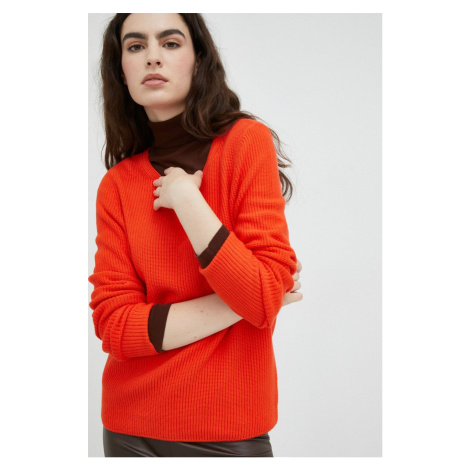 Bavlněný svetr Marc O'Polo dámský, oranžová barva, lehký