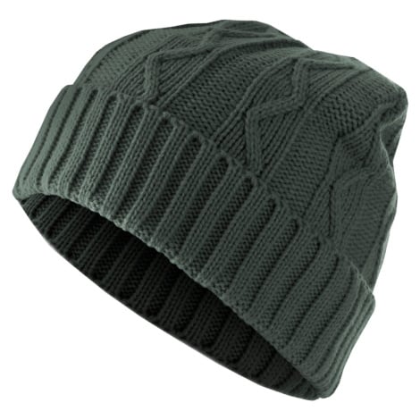 Čepice Beanie Cable Flap - zelená MSTRDS