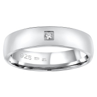 Silvego Snubní stříbrný prsten Poesia pro ženy QRG4104W 53 mm